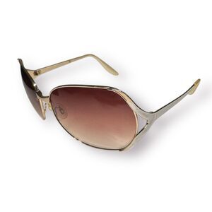 Barton Perreira Emmanuelle 63 Sunglasses Beige Frame Brown Lenses 63-14-120mm